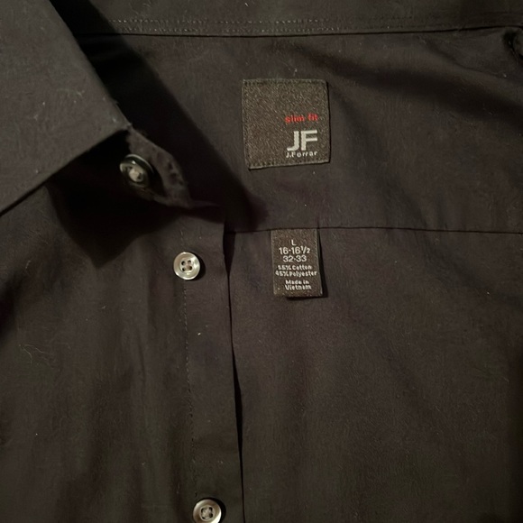JF J.Ferrar Black Dress Shirt - Picture 3 of 3